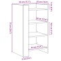 Weißer Schrank aus Holzwerkstoff 45x35x75 cm von , Sideboards - Ref: Foro24-848381, Preis: 58,87 €, Rabatt: %