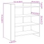 Weißer Schrank aus Holzwerkstoff 73,5x35x75 cm von , Sideboards - Ref: Foro24-848388, Preis: 67,22 €, Rabatt: %