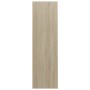 Estantería madera contrachapada blanco y roble 97,5x29,5x100 cm