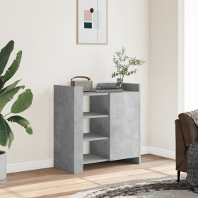 Gray concrete plywood sideboard 73.5x35x75 cm by , Sideboards - Ref: Foro24-848405, Price: 84,99 €, Discount: %