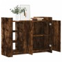 Aparador madera de ingeniería roble ahumado 100x35x75 cm de , Aparadores - Ref: Foro24-848413, Precio: 108,74 €, Descuento: %