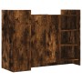 Aparador madera de ingeniería roble ahumado 100x35x75 cm de , Aparadores - Ref: Foro24-848413, Precio: 108,74 €, Descuento: %