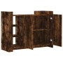 Aparador madera de ingeniería roble ahumado 100x35x75 cm de , Aparadores - Ref: Foro24-848413, Precio: 108,74 €, Descuento: %