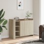 Engineered wood sideboard in Sonoma oak, 100x35x75 cm. by , Sideboards - Ref: Foro24-848411, Price: 108,99 €, Discount: %