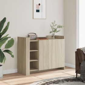 Engineered wood sideboard in Sonoma oak, 100x35x75 cm. by , Sideboards - Ref: Foro24-848411, Price: 109,73 €, Discount: %