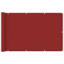 Toldo para balcón HDPE rojo 120x600 cm de vidaXL, Sombrillas - Ref: Foro24-311015, Precio: 25,33 €, Descuento: %