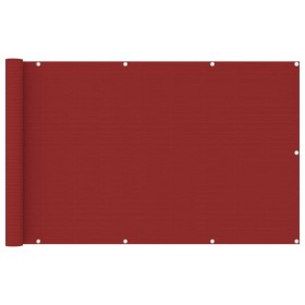 Red HDPE balcony awning 120x600 cm by vidaXL, Umbrellas - Ref: Foro24-311015, Price: 25,99 €, Discount: %