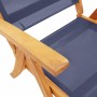 Folding garden chairs 6 pcs solid acacia wood textilene by , Garden chairs - Ref: Foro24-3279242, Price: 435,55 €, Discount: %