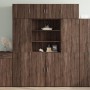 Engineered wood brown oak sideboard 80x42.5x185 cm by , Sideboards - Ref: Foro24-3281384, Price: 185,19 €, Discount: %