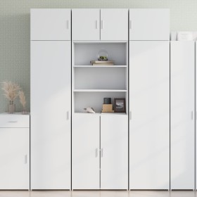 Tall white engineered wood sideboard 70x42.5x185 cm by , Sideboards - Ref: Foro24-3281371, Price: 174,99 €, Discount: %