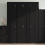 Tall black engineered wood sideboard 70x42.5x185 cm by , Sideboards - Ref: Foro24-3281421, Price: 191,62 €, Discount: %