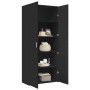 Aparador alto madera de ingeniería negro 80x42,5x185 cm de , Aparadores - Ref: Foro24-3281435, Precio: 202,66 €, Descuento: %