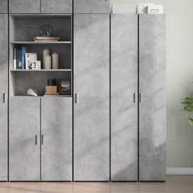 Engineered wood gray concrete sideboard 40x42.5x185 cm by , Sideboards - Ref: Foro24-3281402, Price: 136,99 €, Discount: %