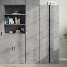 Aparador de madera de ingeniería gris hormigón 45x42,5x185 cm de , Aparadores - Ref: Foro24-3281409, Precio: 150,99 €, Descue...