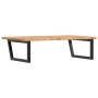 Wall-mounted steel and solid oak wood sink shelf by , bathroom vanities - Ref: Foro24-3302483, Price: 113,79 €, Discount: %