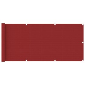 Red HDPE balcony awning 75x400 cm by vidaXL, Umbrellas - Ref: Foro24-311005, Price: 18,28 €, Discount: %