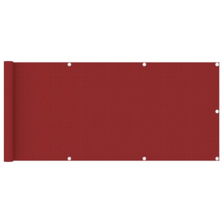 Rote HDPE-Balkonmarkise 75x400 cm von vidaXL, Sonnenschirme - Ref: Foro24-311005, Preis: 18,99 €, Rabatt: %