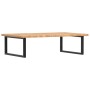 Wall-mounted steel and solid oak wood sink shelf by , bathroom vanities - Ref: Foro24-3302481, Price: 114,31 €, Discount: %