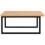 Wall-mounted steel and solid oak wood sink shelf by , bathroom vanities - Ref: Foro24-3302481, Price: 114,31 €, Discount: %