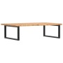 Wall-mounted steel and solid oak wood sink shelf by , bathroom vanities - Ref: Foro24-3302481, Price: 114,31 €, Discount: %