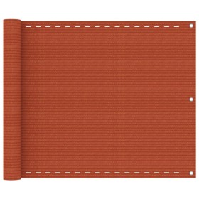 Toldo para balcón HDPE naranja 75x500 cm de vidaXL, Sombrillas - Ref: Foro24-311018, Precio: 13,98 €, Descuento: %