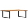 Wall-mounted sink shelf made of steel and solid acacia wood by , bathroom vanities - Ref: Foro24-3302925, Price: 96,96 €, Dis...