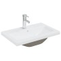 Set de mueble de baño 2 piezas cerámica y madera de ingeniería de , Muebles de baño - Ref: Foro24-3307662, Precio: 199,99 €, ...