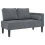 Tagesbettsofa mit dunkelgrauen Samtkissen von , Tagesbetten - Ref: Foro24-4007572, Preis: 165,03 €, Rabatt: %