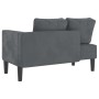 Daybed sofa with dark gray velvet cushions by , Daybeds - Ref: Foro24-4007572, Price: 165,03 €, Discount: %