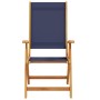 Folding garden chairs 2 units solid acacia wood textilene by , Garden chairs - Ref: Foro24-4008422, Price: 149,47 €, Discount: %