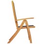 Folding garden chairs 2 units solid acacia wood textilene by , Garden chairs - Ref: Foro24-4008422, Price: 149,47 €, Discount: %