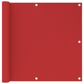 Toldo para balcón HDPE rojo 90x600 cm de vidaXL, Sombrillas - Ref: Foro24-311011, Precio: 24,99 €, Descuento: %