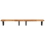 Wall-mounted sink shelf made of steel and solid acacia wood by , bathroom vanities - Ref: Foro24-3302751, Price: 146,80 €, Di...