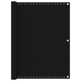 Toldo para balcón HDPE negro 120x600 cm de vidaXL, Sombrillas - Ref: Foro24-311039, Precio: 30,99 €, Descuento: %