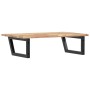 Wall-mounted sink shelf made of steel and solid acacia wood by , bathroom vanities - Ref: Foro24-3302779, Price: 71,29 €, Dis...