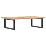 Wall-mounted sink shelf made of steel and solid acacia wood by , bathroom vanities - Ref: Foro24-3302785, Price: 83,34 €, Dis...