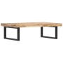 Wall-mounted sink shelf made of steel and solid acacia wood by , bathroom vanities - Ref: Foro24-3302801, Price: 88,99 €, Dis...