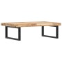 Wall-mounted sink shelf made of steel and solid acacia wood by , bathroom vanities - Ref: Foro24-3302801, Price: 88,97 €, Dis...