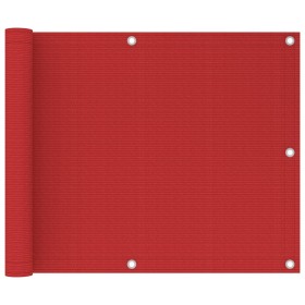 Toldo para balcón HDPE rojo 75x300 cm de vidaXL, Sombrillas - Ref: Foro24-311004, Precio: 9,18 €, Descuento: %