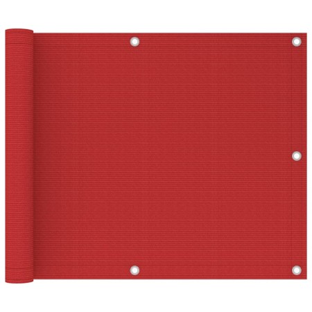 Toldo para balcón HDPE rojo 75x300 cm de vidaXL, Sombrillas - Ref: Foro24-311004, Precio: 9,18 €, Descuento: %