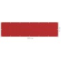 Toldo para balcón HDPE rojo 75x300 cm de vidaXL, Sombrillas - Ref: Foro24-311004, Precio: 9,18 €, Descuento: %