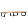 Wall-mounted sink shelf made of steel and solid acacia wood by , bathroom vanities - Ref: Foro24-3302815, Price: 165,32 €, Di...