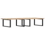 Wall-mounted sink shelf made of steel and solid acacia wood by , bathroom vanities - Ref: Foro24-3302897, Price: 141,18 €, Di...