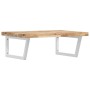 Wall-mounted sink shelf made of steel and solid acacia wood by , bathroom vanities - Ref: Foro24-3302910, Price: 135,48 €, Di...