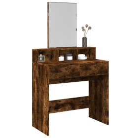 Dresser with smoked oak mirror 80x41x144.5 cm by , Bedroom Dressers - Ref: Foro24-848175, Price: 110,99 €, Discount: %