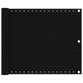 Schwarze HDPE-Balkonmarkise 75x500 cm von vidaXL, Sonnenschirme - Ref: Foro24-311030, Preis: 17,99 €, Rabatt: %