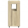 Engineered wood bar cart in Sonoma oak, 60x39.5x89 cm by , Sideboards - Ref: Foro24-848271, Price: 115,19 €, Discount: %