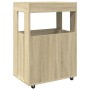 Carrito de bar madera de ingeniería roble Sonoma 60x39,5x89 cm de , Aparadores - Ref: Foro24-848271, Precio: 104,37 €, Descue...