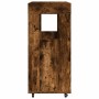 Carrito de bar madera de ingeniería roble ahumado 60x39,5x89 cm de , Aparadores - Ref: Foro24-848273, Precio: 104,37 €, Descu...