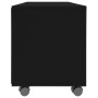 Black plywood TV cabinet with wheels 90x35x35 cm by vidaXL, TV Furniture - Ref: Foro24-800181, Price: 57,99 €, Discount: %